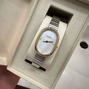 Breda 'Jane' Stainless Steel and Metal Bracelet Watch, 23MM